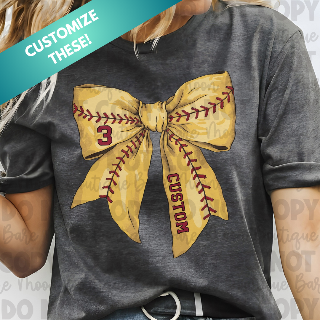 Softball Bow - Custom