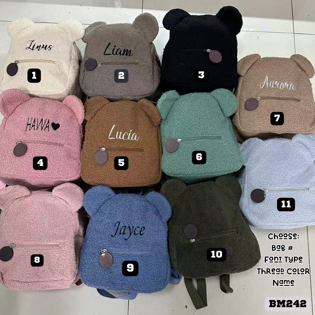 Plush Kids Backpack| Personalized (BM242)