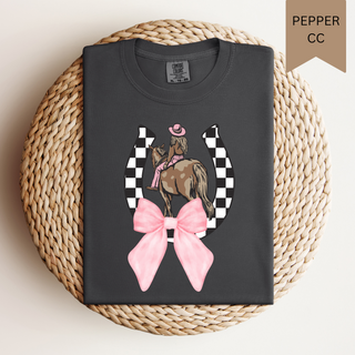 Checkered Cowgirl Tee |Pre-order