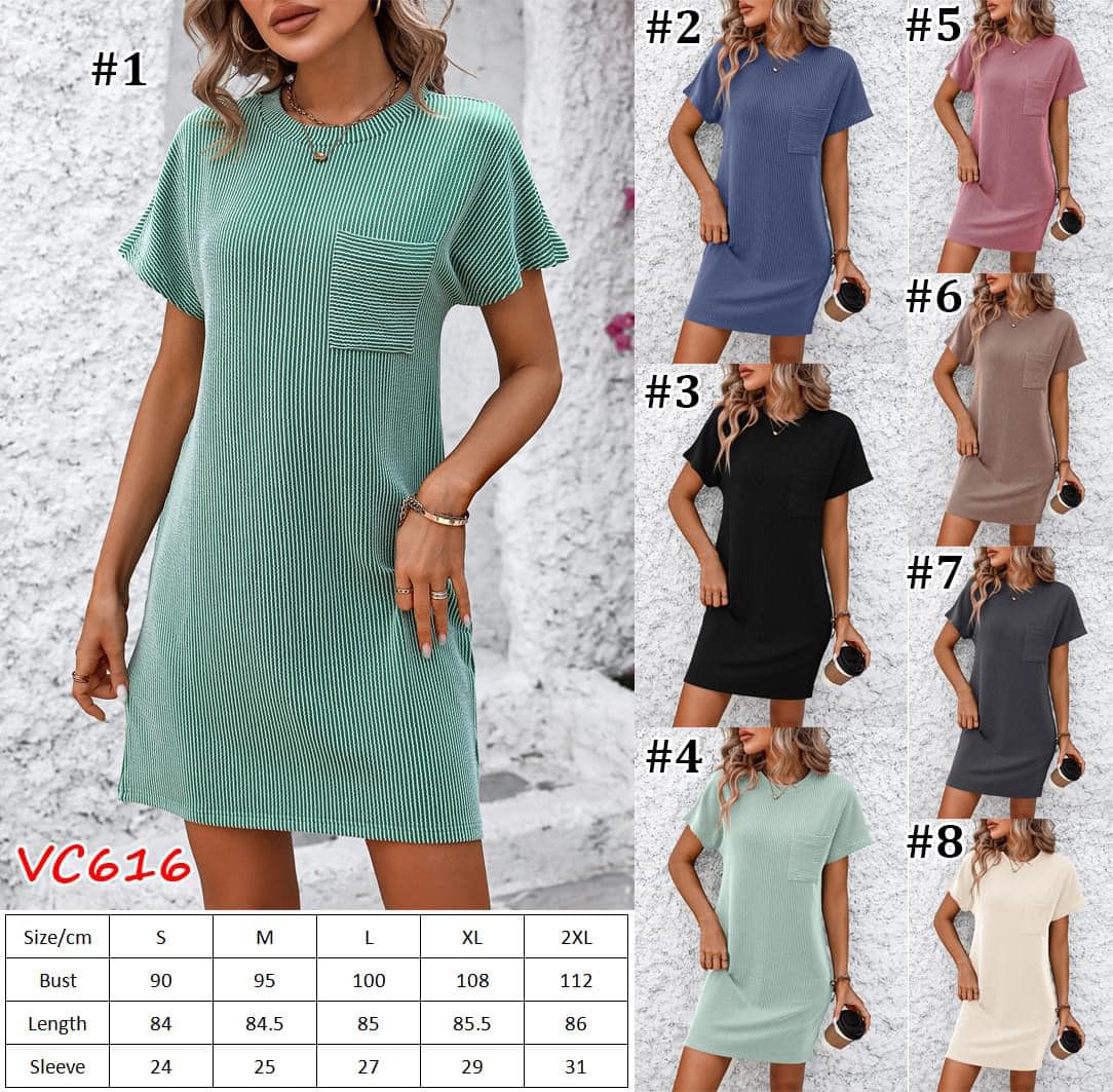 Everyday Favorite Ribbed Knit Dress  | VC616