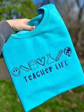Teacher Icons | Custom Embroidered Shirt | Preorder