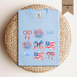 Red, White & Bows Coquette Tee | Pre-order
