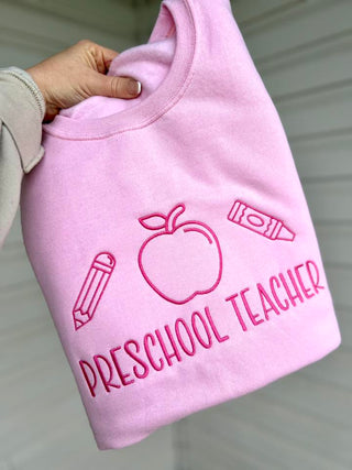 Just Teacher Things | Custom Embroidered Shirt | Preorder