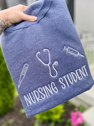Just Nursing Things| Custom Embroidered Shirt | Pre-order