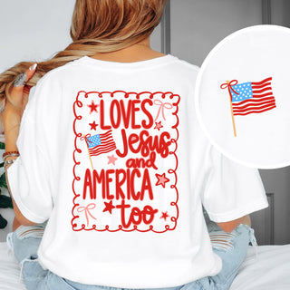 Love Jesus & America Too Tee | Pre-order