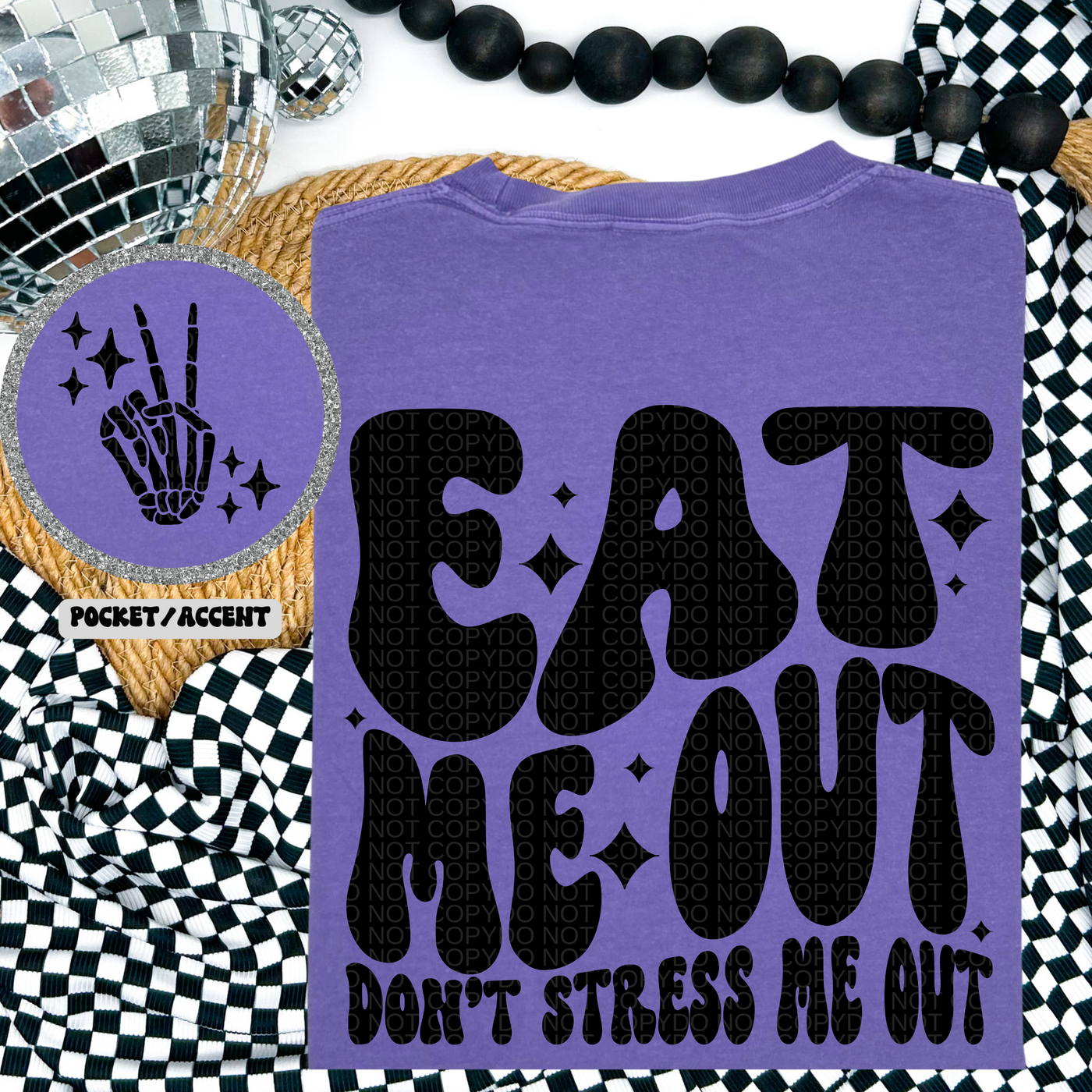 EAT me out, don't stress me out