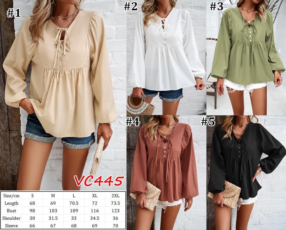 Balloon Sleeve Blouse | VC445