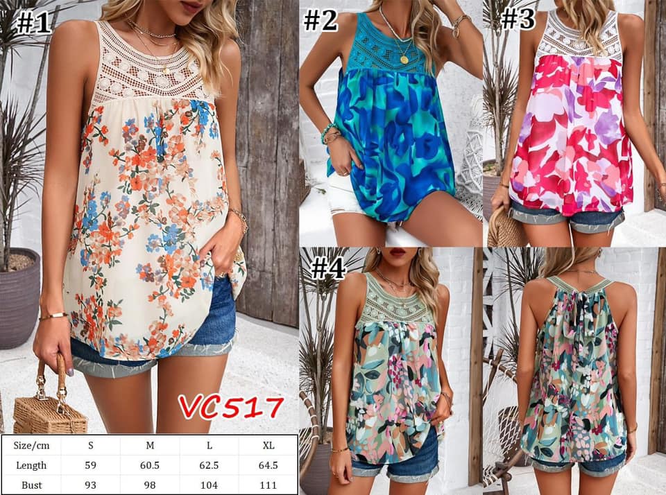 Sleeveless Printed Top | VC517