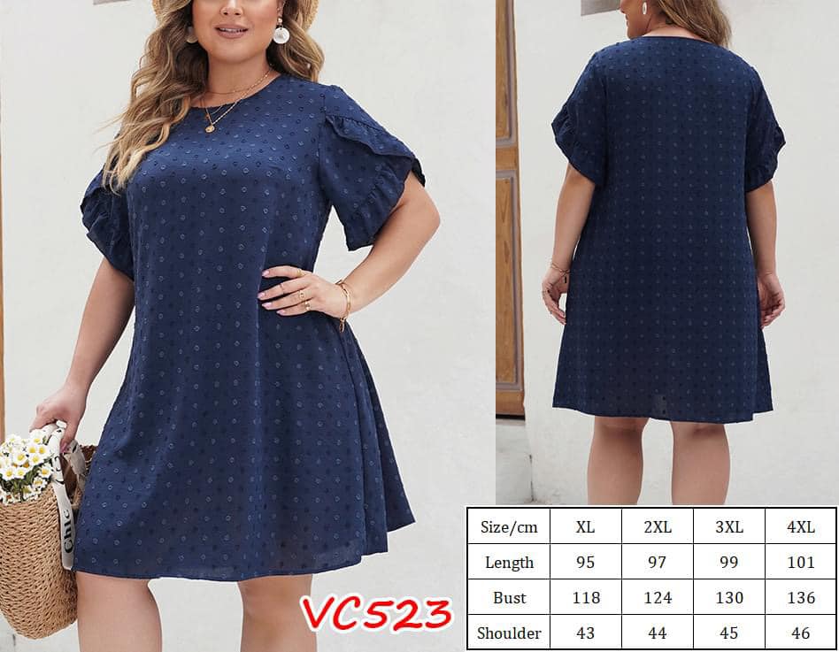 Plus Size Navy Dress  | VC523