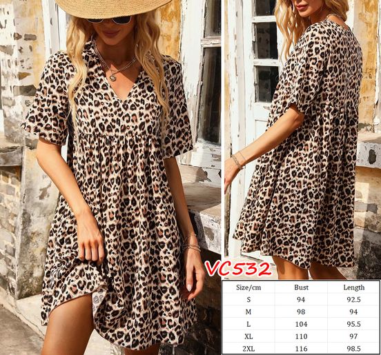 Leopard Print Dress | VC532