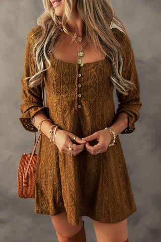 Chestnut Lace Dress | RTS